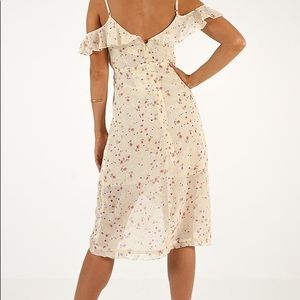 Showpo Good Advice in Lemon floral dress